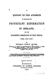 Tapa de History of the attempts to establish the Protestant Reformation in Ireland