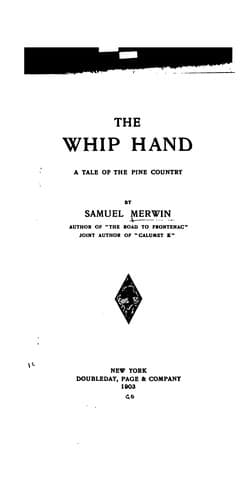 Tapa de The whip hand