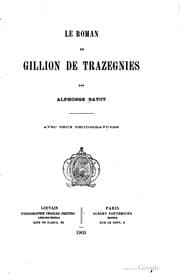 Tapa de Le roman de Gilliou de Trazegnies