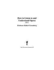 Tapa de How to Listen to and Understand Opera