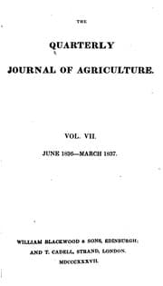 Tapa de The Quarterly Journal of Agriculture