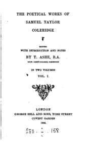 Tapa de The poetical works of Samuel Taylor Coleridge, ed. by T. Ashe