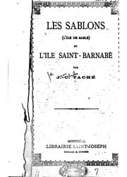 Tapa de Les Sablons (l'Ile de Sable) et l'Ile Saint-Barnabé