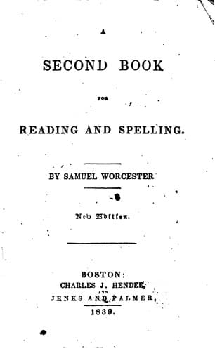 Tapa de A Second Book for Reading and Spelling