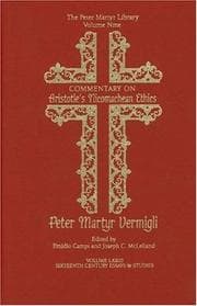 Tapa de Commentary on Aristotle's Nicomachean ethics