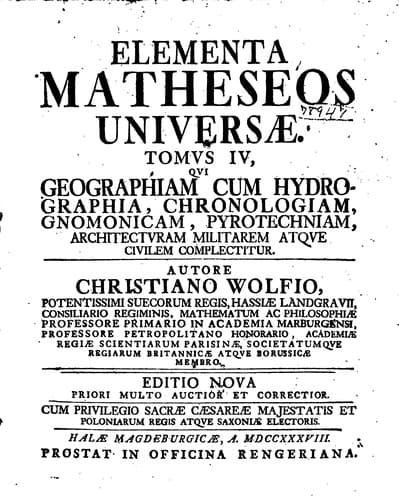 Tapa de Elementa matheseos universae