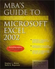 Tapa de MBA's guide to Microsoft Excel 2002