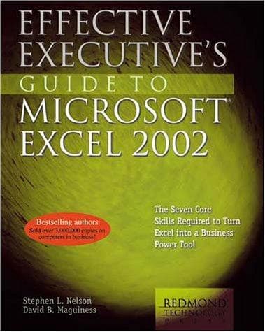 Tapa de Effective executive's guide to Excel 2002