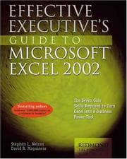 Tapa de Effective executive's guide to Excel 2002