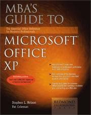 Tapa de MBA's guide to Microsoft Office XP
