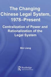 Tapa de The changing Chinese legal system, 1978-present