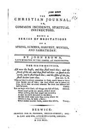 Tapa de The Christian journal, or Common incidents spiritual instructors