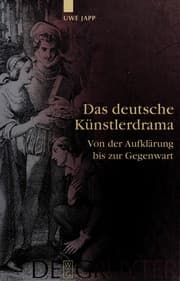 Tapa de Das deutsche K unstlerdrama: von der Aufkl arung bis zur Gegenwart