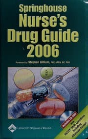Tapa de Springhouse nurse's drug guide 2006