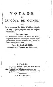 Tapa de Voyage a la côte de Guinée: ou, Description des côtes d'Afrique, depuis le ..