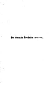 Tapa de Die deutsche Revolution 1848-49