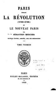 Tapa de Paris pendant la révolution (1789-1798) ou, Le nouveau Paris