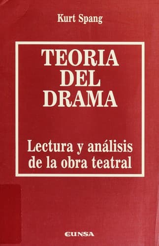 Tapa de Teoría del drama