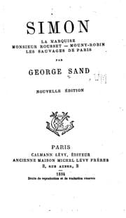 Tapa de Simon - La marquise - Monsieur Rousset - Mouny-Robin - Les sauvages de Paris
