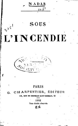 Tapa de Sous l'incendie