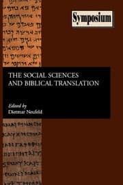 Tapa de The social sciences and biblical translation
