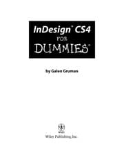 Tapa de InDesign CS4 for dummies