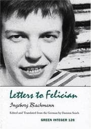 Tapa de Letters to Felician (Green Integer, 99)