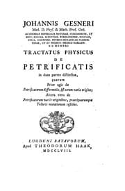 Tapa de Tractatus physicus de petrificatis..