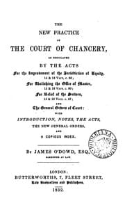 Tapa de The New Practice of the Court of Chancery as Regulated by the Acts for the Improvement of the ..