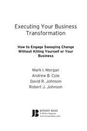 Tapa de Executing your business transformation
