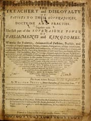 Tapa de The treachery and disloyalty of Papists to their soverajgnes ...