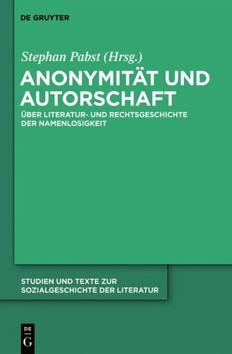 Tapa de Anonymität und Autorschaft