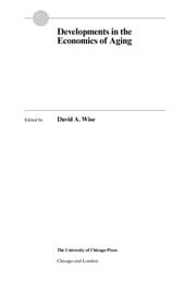 Tapa de Developments in the economics of aging