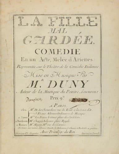 Tapa de La fille mal gardée