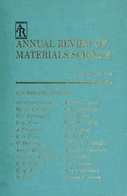 Tapa de Annual review of materials science