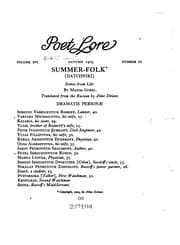 Tapa de Summer-folk (Datchniki): Scenes from Life