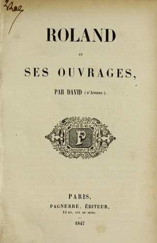 Tapa de Roland et ses ouvrages