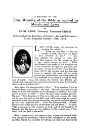 Tapa de A discourse on the true meaning of the Bible