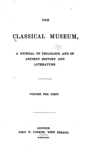 Tapa de The Classical museum