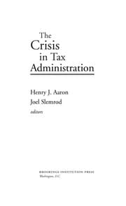 Tapa de The crisis in tax administration