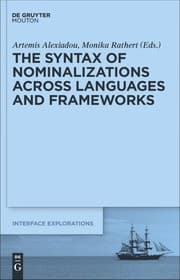 Tapa de The syntax of nominalizations across languages and frameworks