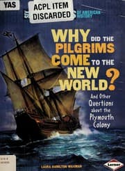 Tapa de Why did the pilgrims come to the New World