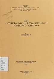 Tapa de An anthropological reconnaissance in the Near East, 1950