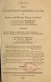 Tapa de The clergyman's looking-glass ...