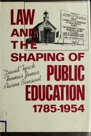 Tapa de Law and the shaping of public education, 1785-1954