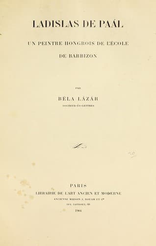 Tapa de Ladislas de Paal