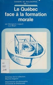 Tapa de Le Québec face à la formation morale