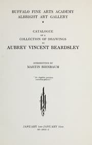 Tapa de Catalogue of a collection of drawings by Aubrey Vincent Beardsley : January 1-January 31, 1912, Buffalo Fine Arts Academy, Albright Art Gallery