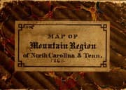 Tapa de Map of mountain region of North Carolina & Tenn