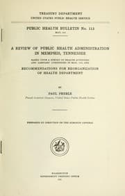 Tapa de Public health bulletin